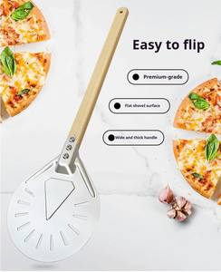 Caja de Regalo de Lujo con Pala para Pizza de Aluminio de 9 Pulgadas y Mango de Madera Hecho <span class=keywords><strong>a</strong></span> Mano, Ideal para Regalos de Boda y Regalos de Inauguración de Casa - Product Image 5