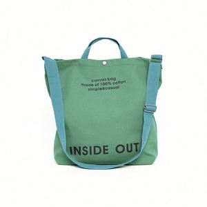 Nueva Bolsa de Lona Grande de Moda para Mujer, Estampada en Algodón, Ideal para Fin de Semana, Venta al Por Mayor de Fábrica - Product Image 1