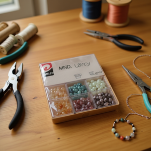 MNJ Beaded Jewelry Kit 12Pcs Mixed Color Stones For Crafting DIY Accessories - Product Image 2