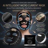 Masque facial intelligent à micro-courant AI OEM sous marque privée, feuille conductrice en pâte d'argent à pénétration profonde, eau de kojic intelligente
