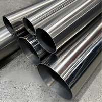 Tuyau/Tube Rond en Acier Inoxydable ASTM 304 316L Sans Soudure 4mm avec Finition de Surface BA, Services de Construction, Pliage, Découpe et Soudage