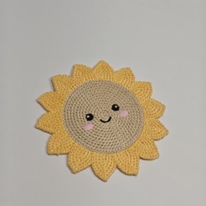 Ricamo fai da te Girasole - Adesivi per <span class=keywords><strong>abbigliamento</strong></span>, scarpe, borse con faccina sorridente a cartone animato - Product Image 3