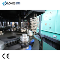 Machine de soufflage de bouteilles PET entièrement automatique LS-A2 à 2 cavités, 5 ml-2 L, avec moteur Mitsubishi PLC, pour la production de bouteilles d'eau et de boissons
