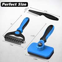 Nouveauté : Brosse autonettoyante 3-en-1 et ensemble de peignes double face anti-poils pour chats et chiens