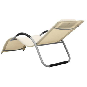 Chaise de jardin en aluminium pour l'extérieur, chaise à bascule légère, chaise longue de plage - Product Image 3