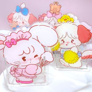 Очаровательный прозрачный акриловый пластиковый Настольный держатель для ручек креативный мультяшный студенческий многофункциональный офисный канцелярский календарь - Product Image 2