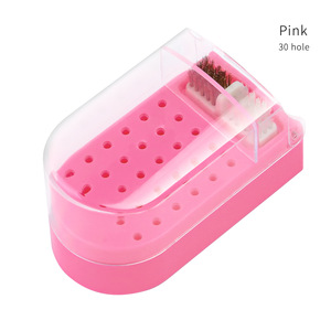 30 Holes Nail <b>Drill</b> Bits Display Holder Plastic Storage Container Organizer Stand for Nail Salon Manicure Tools Accessories - Product Image 4
