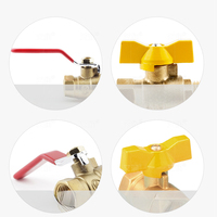 TKFM M8 Mamelon Pagode 40G Vanne à boisseau sphérique en laiton Dn8 46mm Longueur Alimentation manuelle Certifiée CE OEM Personnalisable pour les médias aquatiques