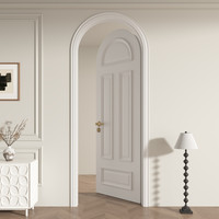 Porte laquée française arrondie polyvalente sur mesure pour les projets de logement de style européen transfrontalier et l'utilisation de espaces variés
