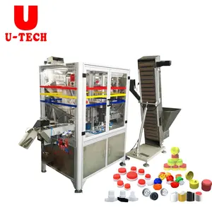Commercial Automatic lid closure top disc oil flip top Pull push sport lid Tapa Closing Folding assembly machine