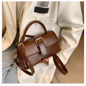 Sac à main vintage pour femme, petit sac carré, taille moyenne, usage quotidien, sac à bandoulière décontracté, marron, noir, blanc, printemps 2024 - Product Image 2