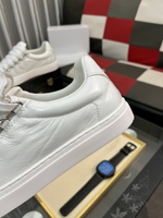 Baskets classiques en cuir pour homme Paris, noir, blanc, rouge, en cuir véritable, sans marque, pour la conduite, affaires, décontractées, sport, été