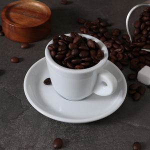 Set di tazze da caffè Espresso in porcellana professionale da 55ml di spessore-tazze da Latte per Cappuccino da 8mm con piattini per caffè domestico - Product Image 4