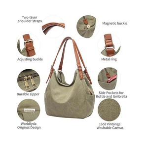 Bolso <span class=keywords><strong>de</strong></span> Hombro Tipo Hobo para Mujer, Bolso <span class=keywords><strong>de</strong></span> Mano Casual con Múltiples Bolsillos, Bolso <span class=keywords><strong>de</strong></span> Compras con Asa Superior y Bordado Étnico - Product Image 4