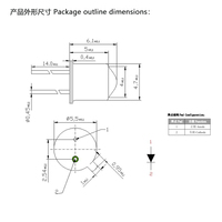 Diode laser infrarouge haute puissance 850 nm 1W TO46 TO56 de l'usine source, puce IR Epistar 5,6 mm