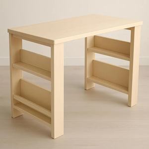 Bureau multifonctionnel pour tout-petits Table Montessori pour enfants Table de rangement en bois pour bricolage Bureau Montessori pour enfants avec étagère - Product Image 2