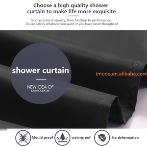 Prix usine <span class=keywords><strong>rideau</strong></span> de <span class=keywords><strong>douche</strong></span> doublure usine 100x200cm échantillon étanche Ok bain <span class=keywords><strong>lavable</strong></span> noir salle de bain écran rideaux de <span class=keywords><strong>douche</strong></span> - Product Image 5
