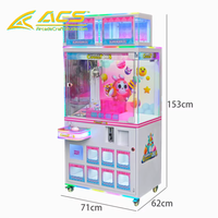 Machine à griffes miniature à monnayeur ACS Source Factory, attrape-peluches, jeu de capsules à prix, prise en charge de l'anglais