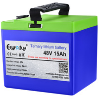 Baterai Lithium Silinder 18650 OEM 48V 14Ah CE RoHS Tahan Suhu Luas untuk Sanitasi Taman & Mesin AGV Industri Kecil