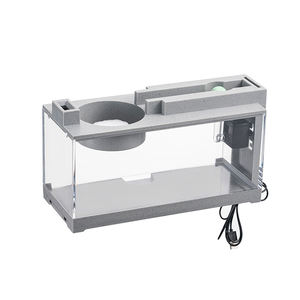 アクリル水槽タンク,小型家庭装飾デスクトップUsbウォーターポンプ付き - Product Image 4