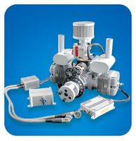 Moteur à essence à deux temps à double cylindre GTT70EFI 70cc avec démarrage électrique pour avion modèle réduit fabriqué en Chine
