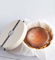 Boîte ronde en bois avec couvercle en peuplier pour sushis et desserts, en stock, prête à être expédiée, approuvée par la FDA, sans danger pour le contact alimentaire