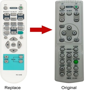 Nuevo Control Remoto de Repuesto RD-445E RD445E Compatible con <span class=keywords><strong>Proyectores</strong></span> <span class=keywords><strong>NEC</strong></span> NP1150 NP1200 NP1250 NP2150 - Product Image 2