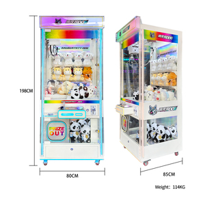 ตู้คีบตุ๊กตาหยอดเหรียญพร้อมเสียง<span class=keywords><strong>เพลง</strong></span>และไฟ มีช่องรับธนบัตร เกมส์น่าสนใจสำหรับเด็กและศูนย์เกมส์ - Product Image 2