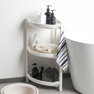 Estante de Almacenamiento de Cocina de Plástico de 2 Niveles, Estante Esquinero de Dos Pisos, Diseño Personalizable, para Almacenamiento de Platos - Product Image 2
