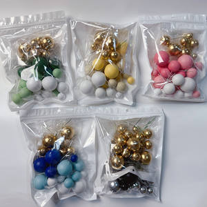 Décorations de gâteaux, boules colorées 32 pièces/sac, différentes tailles, boules en mousse décoratives pour la décoration de gâteaux - Product Image 6