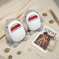 Adorable oreiller en peluche requin MaiYouTu avec couverture, en coton PP doux, unisexe, pour voyage, décoration intérieure et fêtes