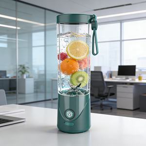 ใช้งานง่ายเพียงปุ่มเดียว ความจุ 550 มล. ใช้งานแบบแฮนด์ฟรี แบตเตอรี่ 2000mAh ใช้งานได้ยาวนาน เครื่องปั่นแบบพกพาสำหรับรถยนต์และกิจกรรมกลางแจ้ง ชาร์จผ่าน USB ปลอดสาร BPA ใบมีด SUS304 6 ใบ โหมดเทอร์โบ - Product Image 1