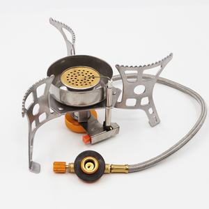 Réchaud à gaz à double brûleur coupe-vent certifié CE pour le camping Réchaud au butane à haute altitude avec verrouillage <span class=keywords><strong>de</strong></span> sécurité pour la randonnée et les pique-niques - Product Image 2