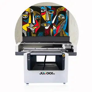 Jucolor Newest model Glass acrylic Aluminum Wood 9012 A1 UV Printer double 60x90 Size