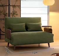 Canapé-lit moderne pour une personne Fauteuil paresseux Design Forme carrée Pliable pour le salon Villa Tissu pour l'appartement