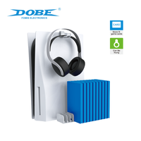 Kit d'accessoires pour jeux DOBE PS5, support pour casque, support pour disques de jeux