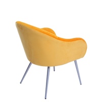 Canapé moderne funky relax à accoudoirs bon marché orange chaise classique à oreilles avec dossier simple salon
