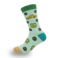 Chaussettes en coton tricotées personnalisées pour hommes, chaussettes habillées, chaussettes amusantes, chaussettes originales, chaussettes à motifs fantaisistes
