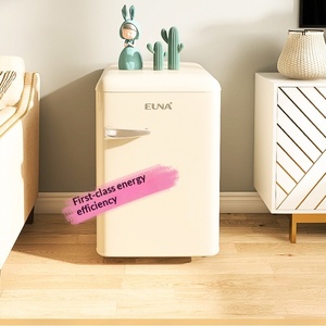 레트로 아메리칸 스타일 냉장 냉동 화이트 미니 싱글 도어 기숙사 아파트 홈스테이 거실 소형 냉장고 - Product Image 2