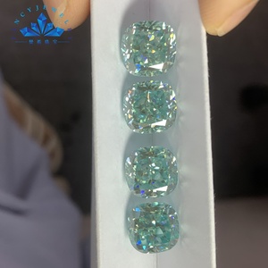 เพชรโมซิสซอไนต์ประดับเพชรอัญมณีสีฟ้าเขียวเหลืองเทาดำไม่ได้รับการรับรองชุบ Vvs1 - Product Image 6