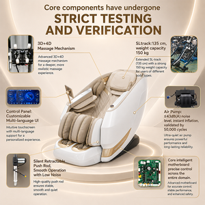 Luxury 4D Track Zero Gravity Chair & <b>Bed</b> with AI Voice Control CE Certified Touch Screen Dual Control - Product Image 2