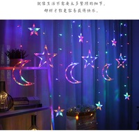 IP44 évalué extérieur LED étoile rideau chaîne décoration 1m goutte mur fenêtre fée pour mariage chambre éclairage décoratif