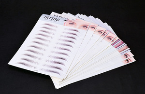 NUEVO Magic 4D Hair-like <span class=keywords><strong>Eyebrow</strong></span> Tattoo <span class=keywords><strong>Sticker</strong></span> Cejas postizas Maquillaje duradero a prueba de agua Pegatinas para cejas a base de agua - Product Image 5