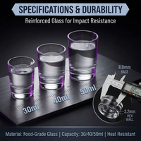 Verre à shot personnalisé au laser de 30 ml (1 oz) à prix de gros – Réutilisable, durable pour la distillerie artisanale et les bars
