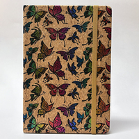 Carnet à spirale personnalisé avec couverture en liège PU et élastique, coffret cadeau 100 feuilles, journal écologique à couverture rigide pour promotion d'entreprise