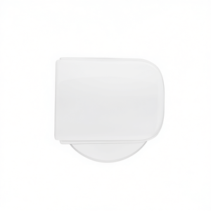 Asiento de inodoro para Azzurra Adone Shape 8 Bowl, blanco, con bisagras pasantes - Product Image 3