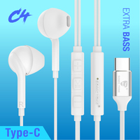 Écouteurs filaires Type-C avec microphone pour diffusion en direct, karaoké et enregistrement, écouteurs intra-auriculaires filaires pour le chant et le jeu