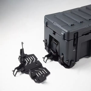 Boîte à outils robuste OUTZONE Quick Mount Bracket 122L en plastique rigide LLDPE rotomoulé, boîte <span class=keywords><strong>de</strong></span> rangement 4x4 pour porte-bagages <span class=keywords><strong>de</strong></span> <span class=keywords><strong>toit</strong></span>, profil bas, noir - Product Image 2