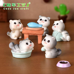 Nouvelle ligne d'accessoires pour micro-paysages <span class=keywords><strong>de</strong></span> jardinage DIY, style boule <span class=keywords><strong>de</strong></span> cristal, avec figurines en résine, Weijs - Product Image 2