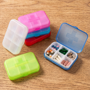 Pill <b>Box</b> Travel Pill Organizer Moisture Proof Portable Medicine Case Sustainable & Durable Pill <b>Storage</b> for Daily & Travel Use - Product Image 5